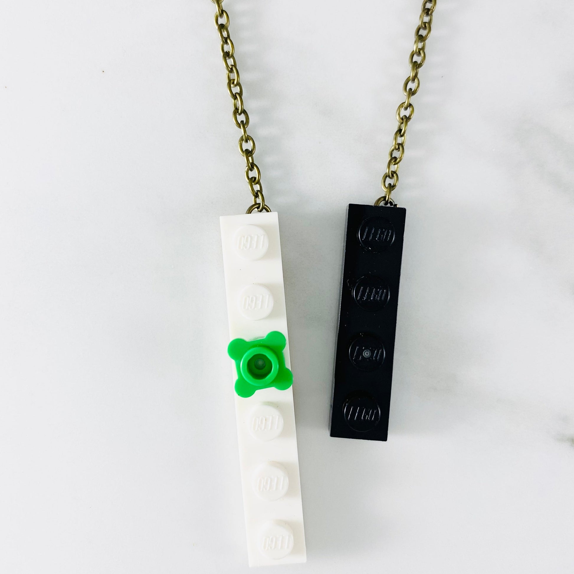 Tu Snaps necklace made from Lego pieces