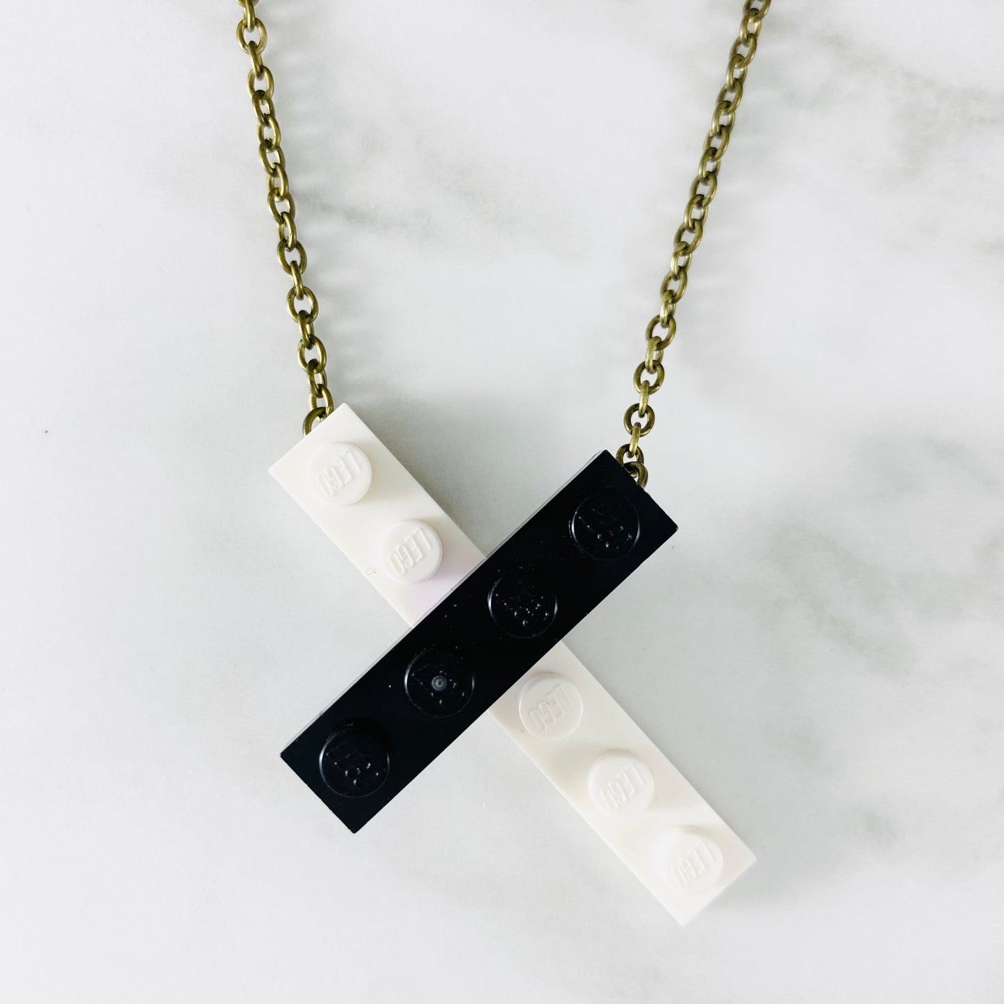 Tu Snaps necklace made from Lego pieces