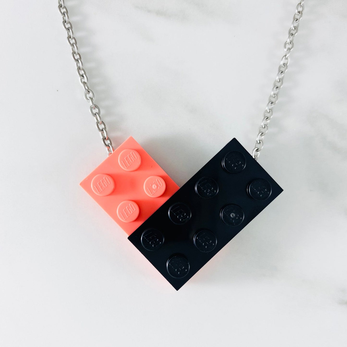 Tu Snaps necklace made from Lego pieces