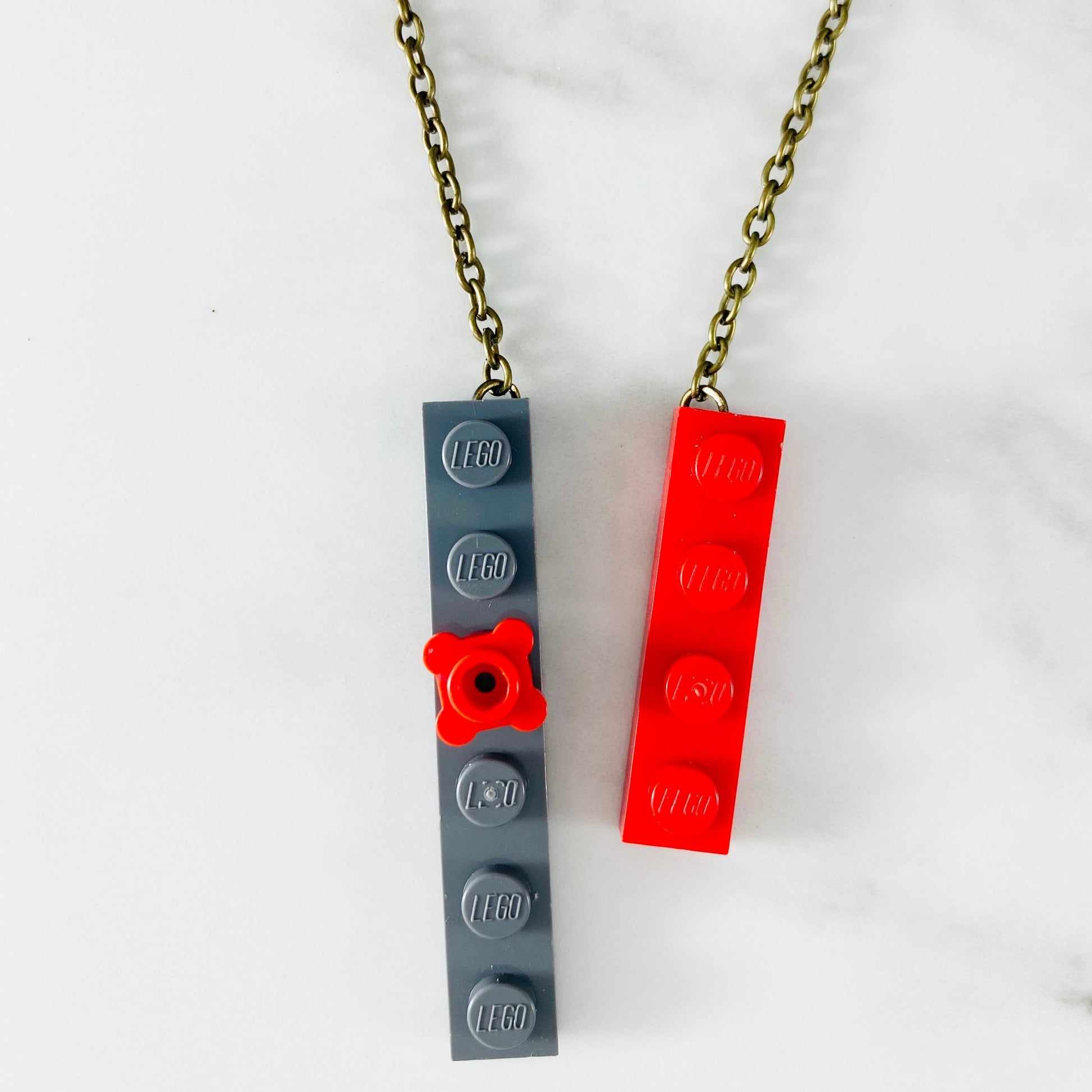 Tu Snaps necklace made from Lego pieces