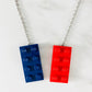 Tu Snaps necklace made from Lego pieces