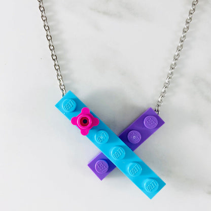 Tu Snaps necklace made from Lego pieces